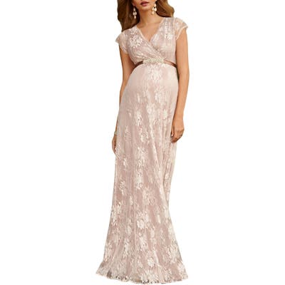 Tiffany Rose Eden Lace Maternity Gown, Pink