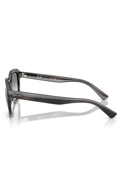 Ray Ban Erik Sonnenbrillen Grau Gestreift Fassung Grau Glas 53-20 In Striped Grey