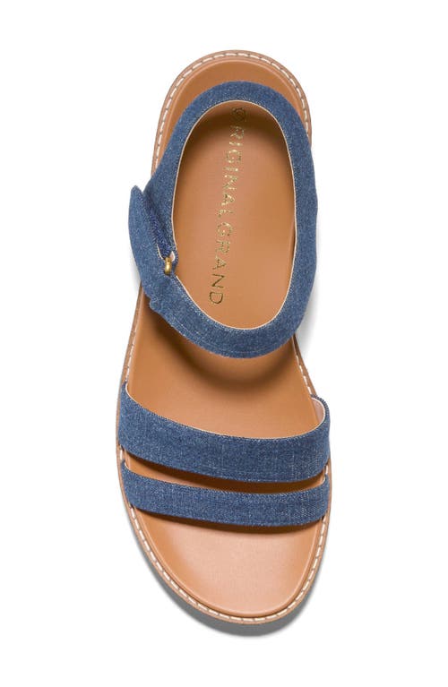 Shop Cole Haan Originalgrand Peyton Flatform Sandal (women In Denim Multi