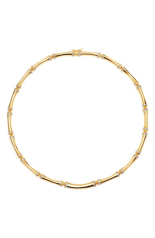 Bamboo Collar Necklace in Gold
