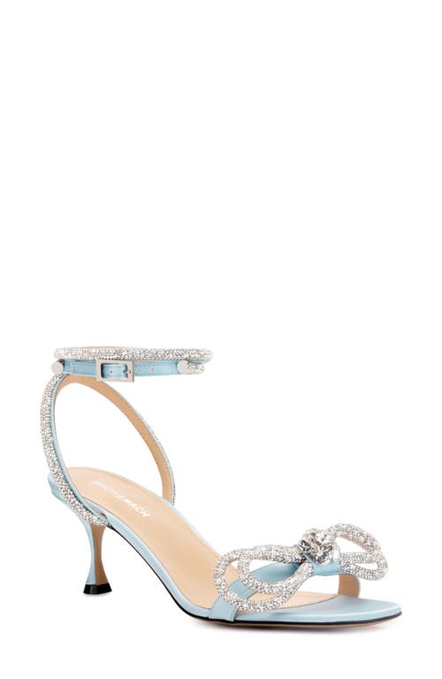 Mach & Double Crystal Bow Ankle Strap Sandal Blue at Nordstrom,