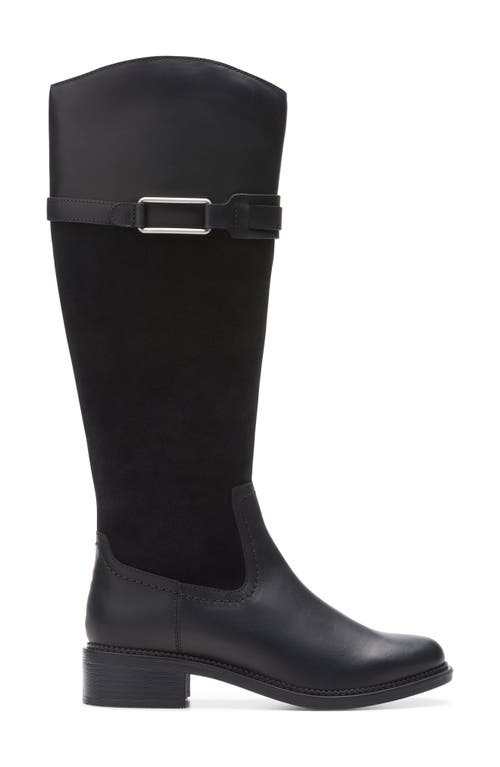 Clarks ® Maye Carly Buckle Strap Boot In Black