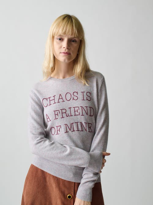 LINGUA FRANCA LINGUA FRANCA CHAOS IS A FRIEND OF MINE CREWNECK 