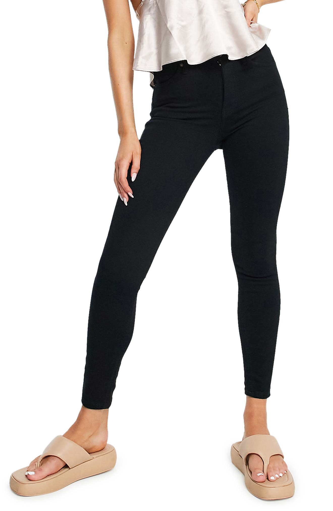 crop skinny jeans in vanity