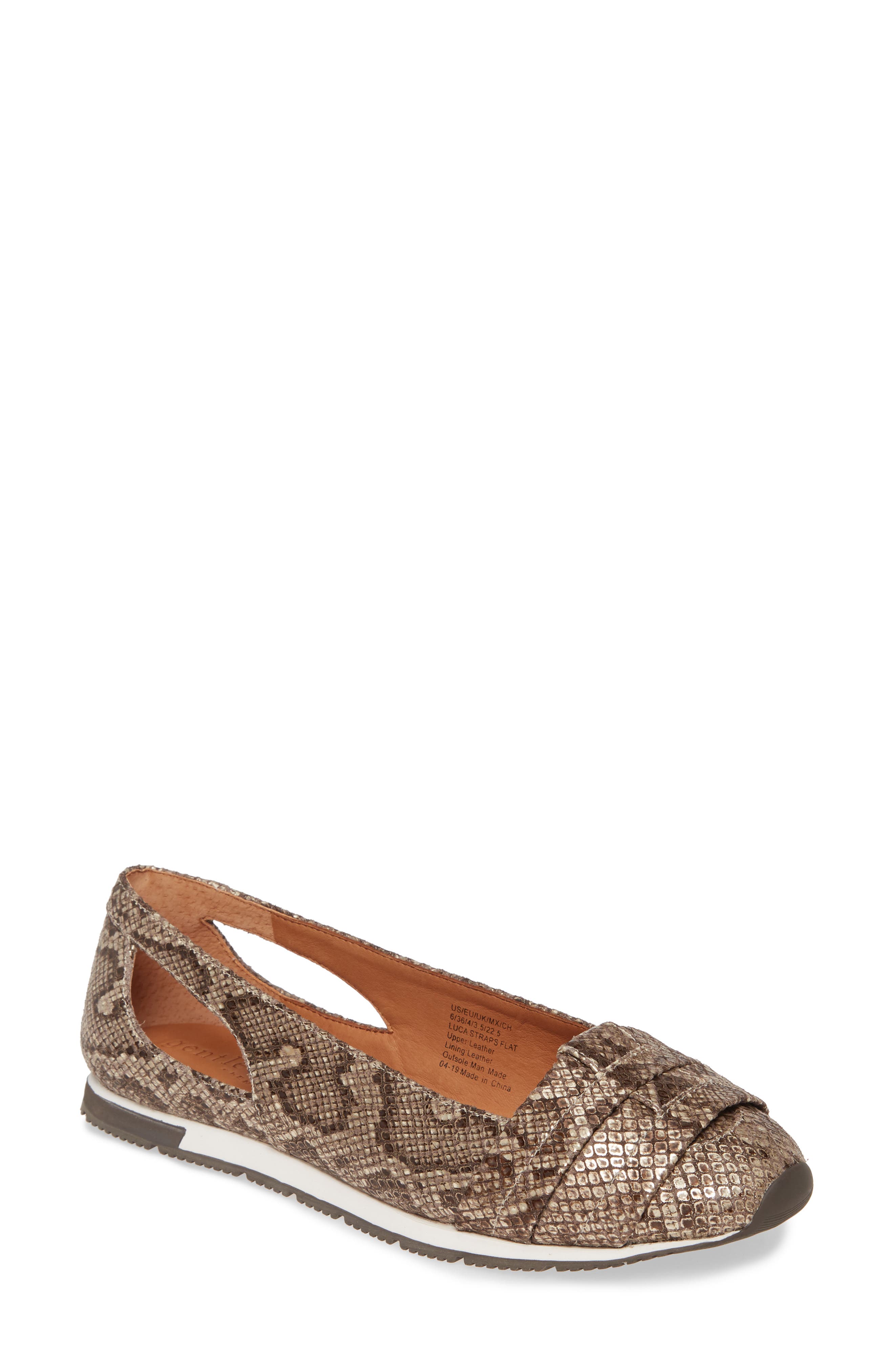 Gentle Souls By Kenneth Cole Luca Flat, Metallic
