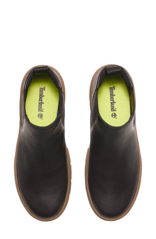 Timberland Laurel Court Pull-on Sneaker Boot In Black Full Grain
