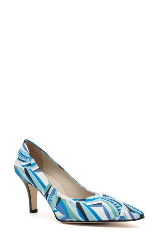 Shop Amalfi By Rangoni Idea Pointed Toe Pump In Blue Alviria