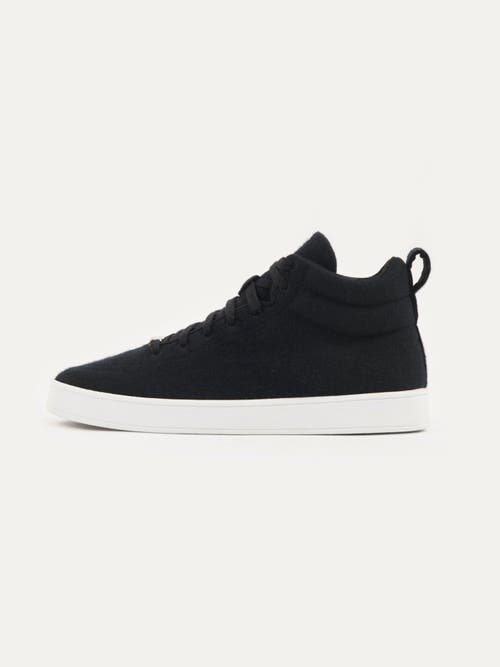 Gobi Mongolian Cashmere Cashmere High-top Sneakers In Black