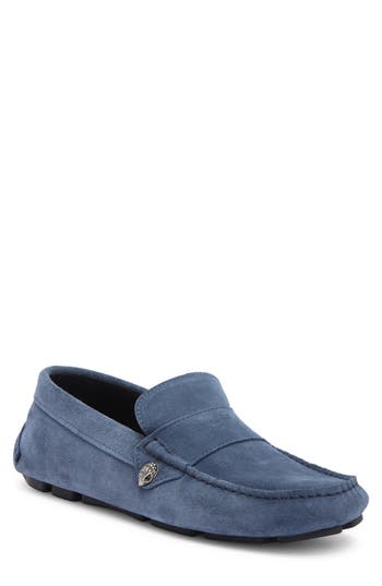 Kurt Geiger London Stirling Moc Toe Driving Shoe In Blue