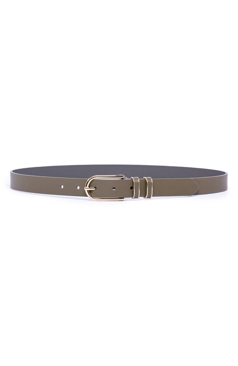 Linea Pelle Double Keeper Faux Leather Belt | Nordstromrack