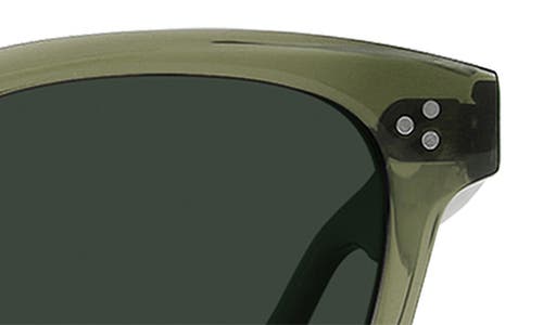 Raen Squire Polarized Round Sunglasses In Cambria/green Pol