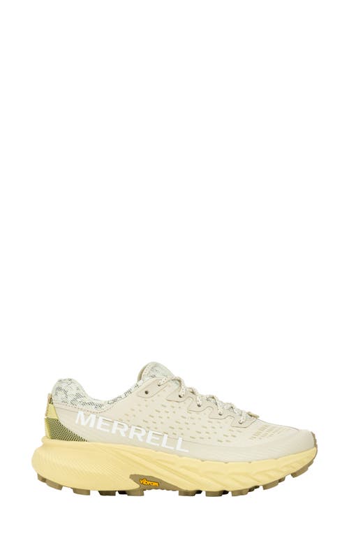 Merrell Agility Peak 5 Running Shoe In Cream