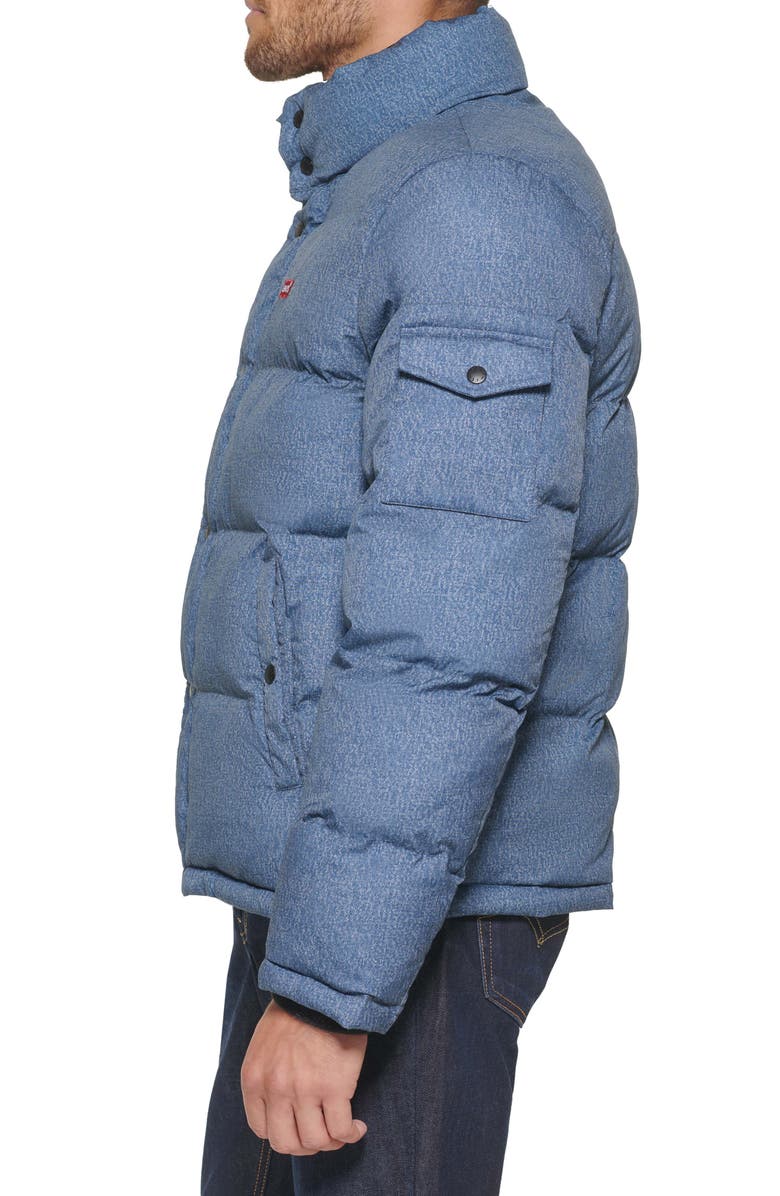 Levi's® Solid Water Resistant Nylon Puffer Jacket | Nordstrom