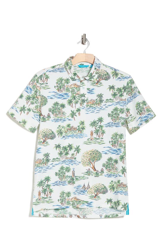Shop Tori Richard Aloha Toile Short Sleeve Shirt In Natural