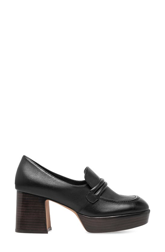 Silent D Onat Platform Loafer In Black Leather ModeSens