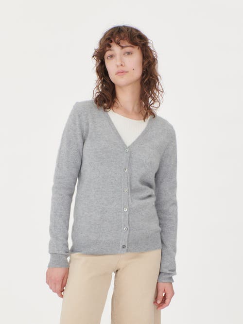 Gobi Cashmere V-neck Cardigan In Vapor Blue