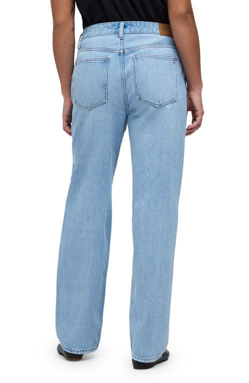 Madewell Cross Tab Edition Low Slung Straight Jeans In Sevilla Wash