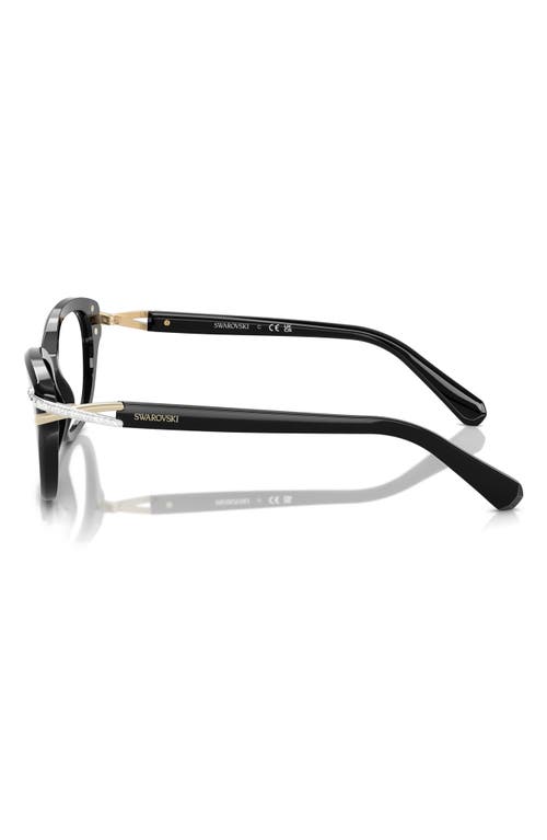 Swarovski 52mm Pillow Optical Glasses In Black