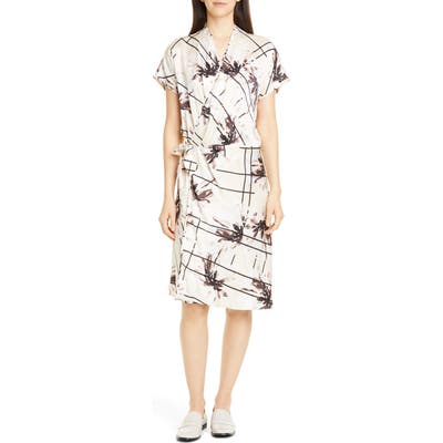 Equipment Leonce Silk Wrap Dress, Ivory