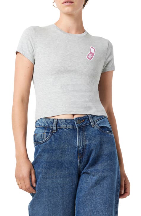 Kerry Molly Flip Phone Graphic Cotton Blend T-Shirt