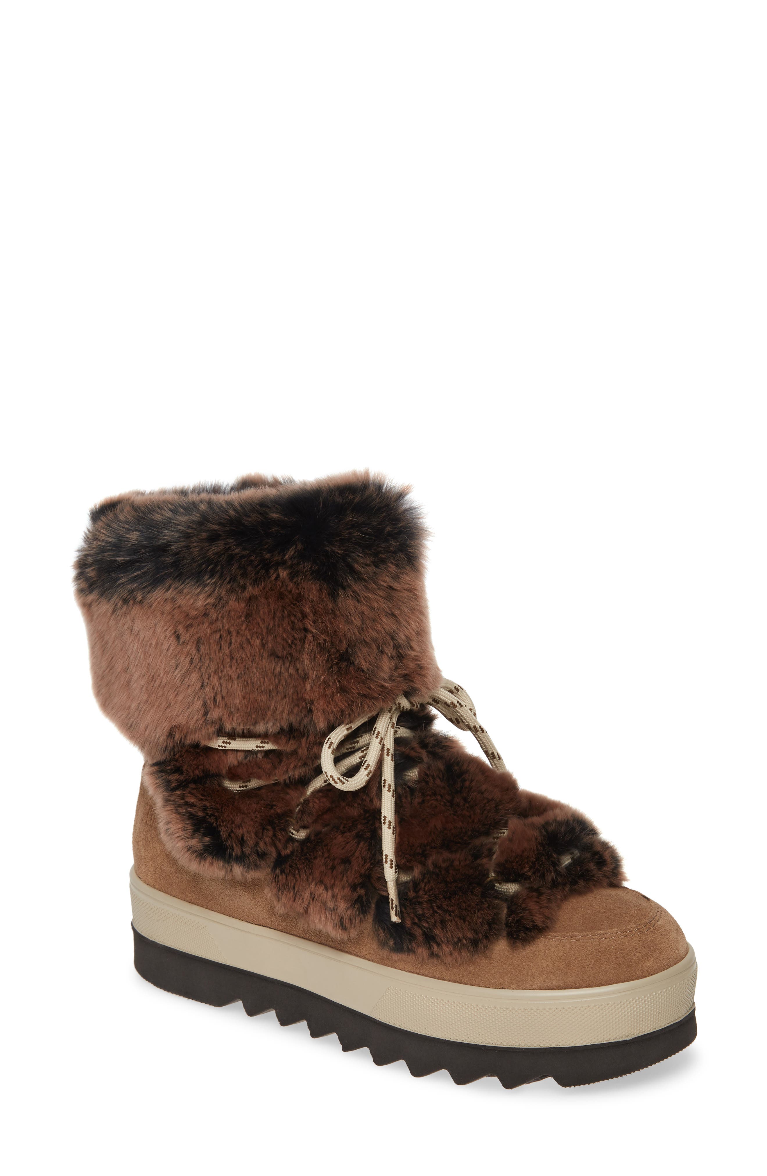 cougar vivian limited edition genuine rabbit fur boot