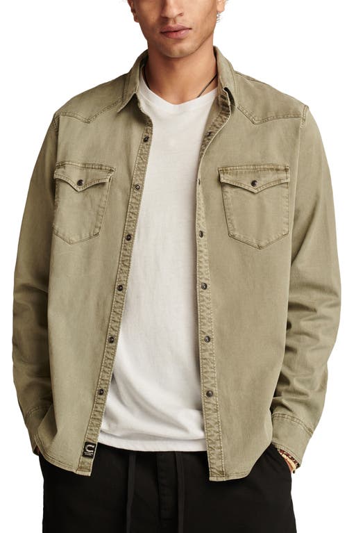 LUCKY BRAND LUCKY BRAND WESTERN TWILL SNAP-UP SHIRT 