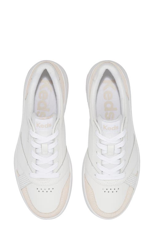 Shop Keds ® The Court Leather Sneaker In White/gum Leathe