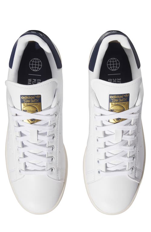 Shop Adidas Golf Gender Inclusive Stan Smith Spikeless Golf Shoe In White/collegiate Navy/white