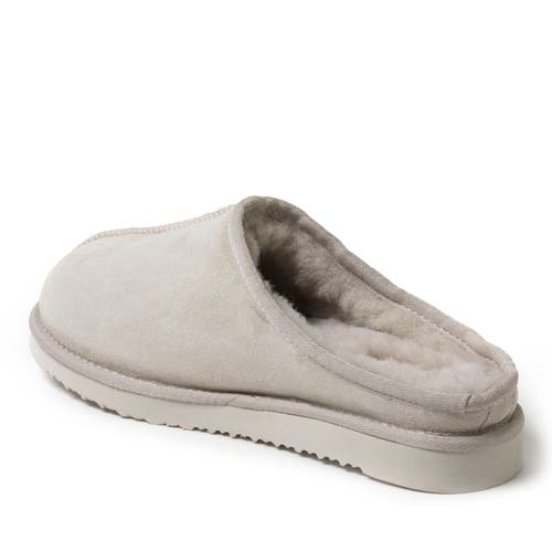 Dearfoams Fireside By  Men's Grafton Genuine Shearling Clog In Bone