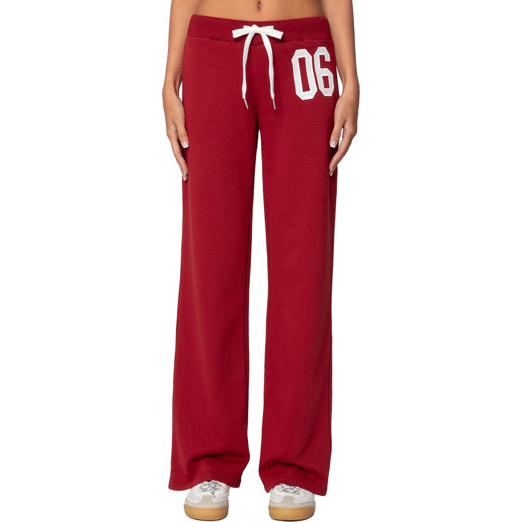 Edikted '06 Sweatpants In Burgundy