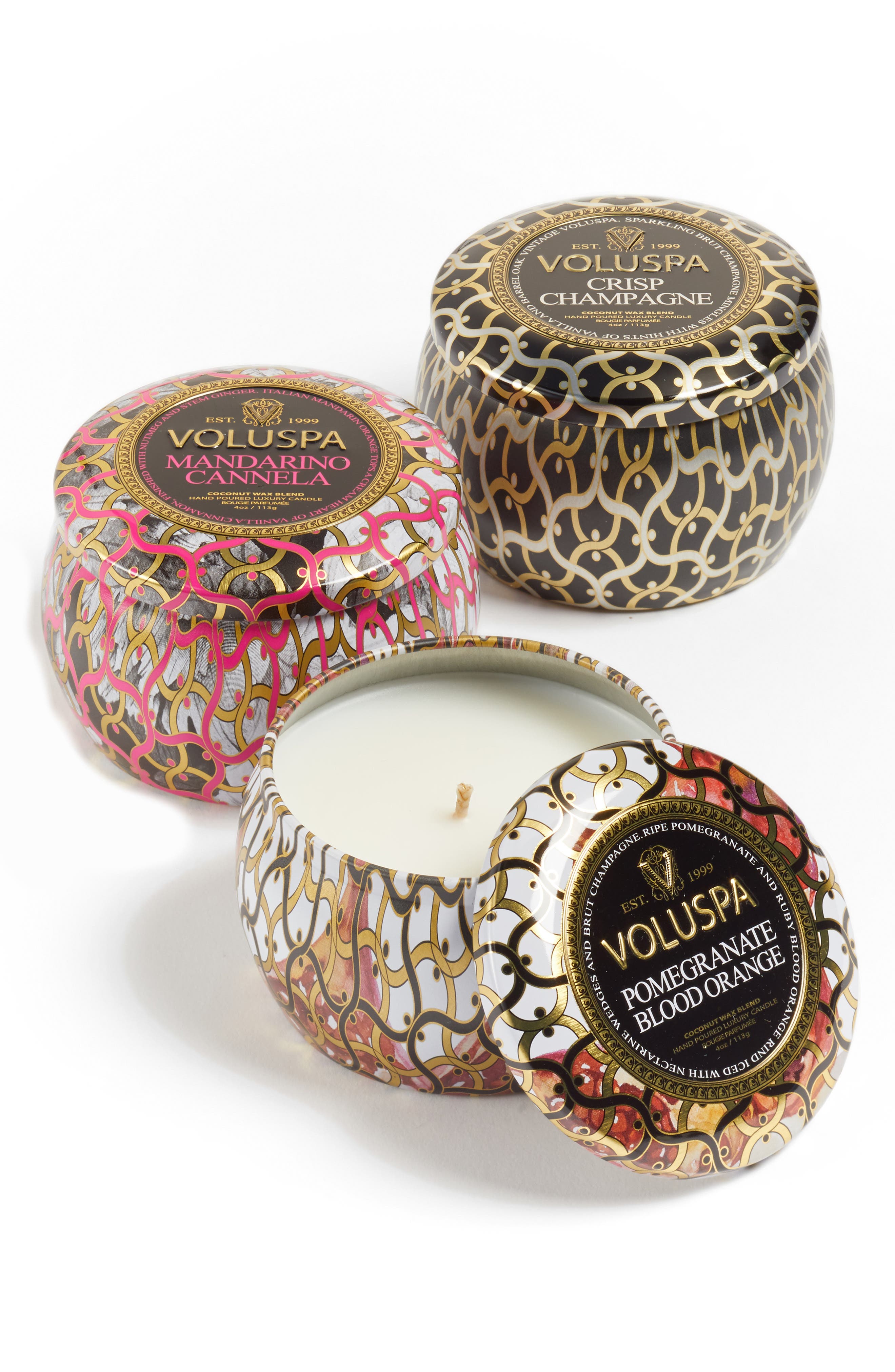 Voluspa Maison Noir Mini Tin Candle Set Nordstrom
