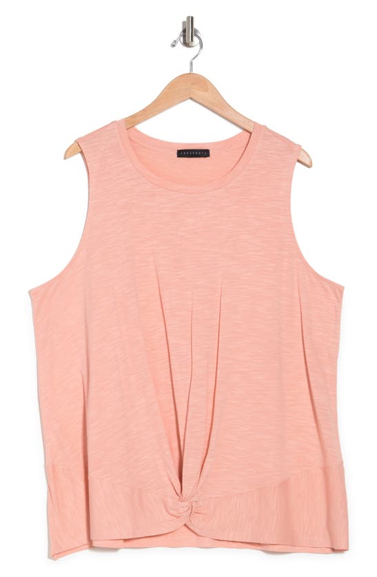 Sanctuary Kyla Twist Tank In Clay Pink