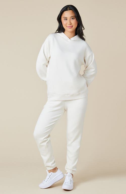 Softies Athleisure Dreamtech Oversize Hoodie Lounge Set In Almond