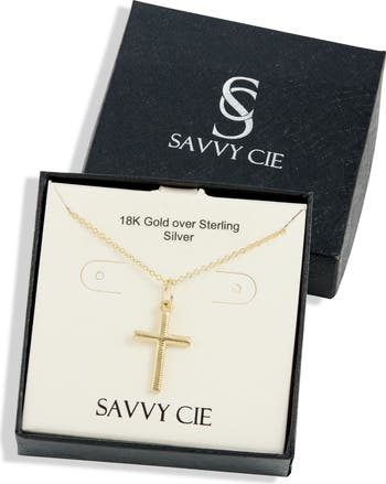 Savvy cie cross discount necklace
