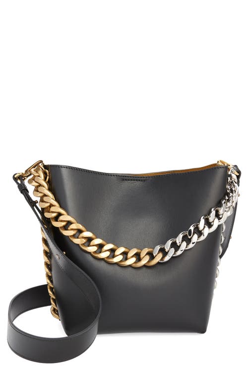 Stella McCartney Frayme Faux Leather Bucket Bag in 1000 Black