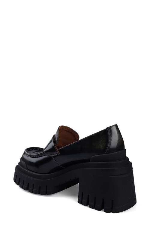 Shop Zigi Orlana Platform Loafer In Black/gray Leather