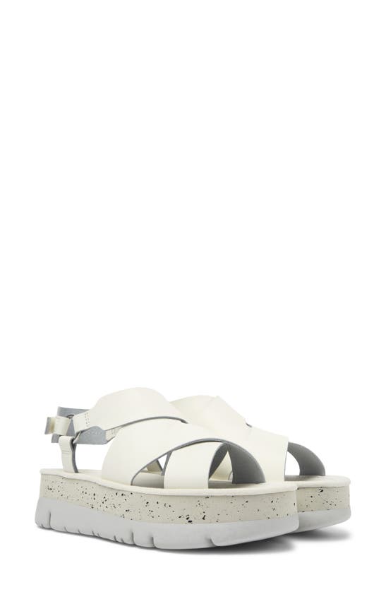 Camper Oruga Crossover Sandal White In White Natural