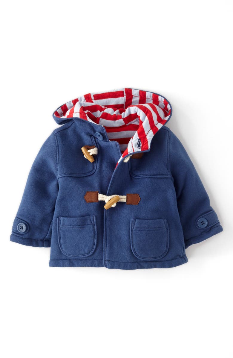 Mini Boden Cotton Jersey Duffle Jacket (Baby Boys) | Nordstrom