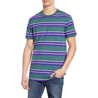 Vans Continental Stripe T-Shirt, Green