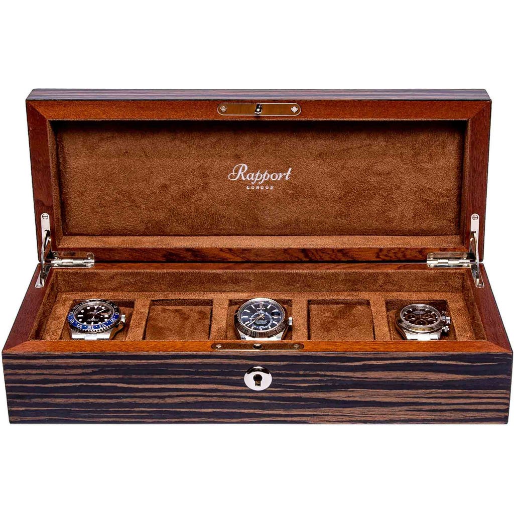 Rapport London Heritage Five Watch Box In Macassar
