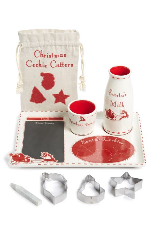 Child to Cherish Santa's Milk & Cookies Set in Red