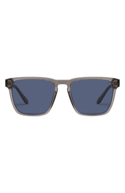 Quay Australia Unplugged 45mm Polarized Square Sunglasses In Grey/navy Polarized