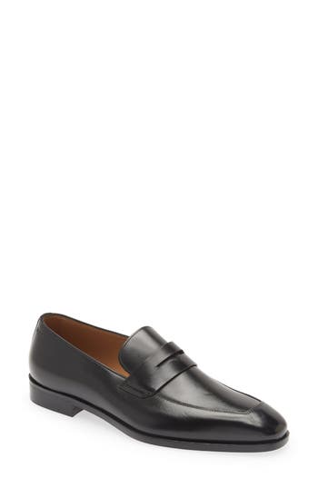 Hugo Boss Boss Lisbon Penny Loafer In Black