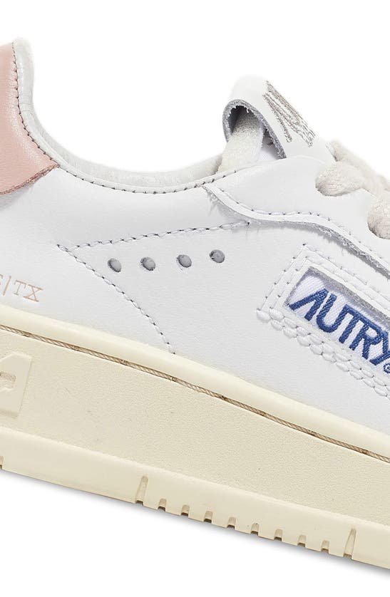 Shop Autry Dallas Water Resistant Sneaker In White/ Powder
