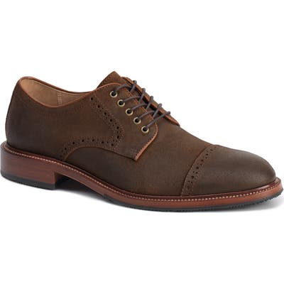Trask Linwood Cap Toe Derby, Brown