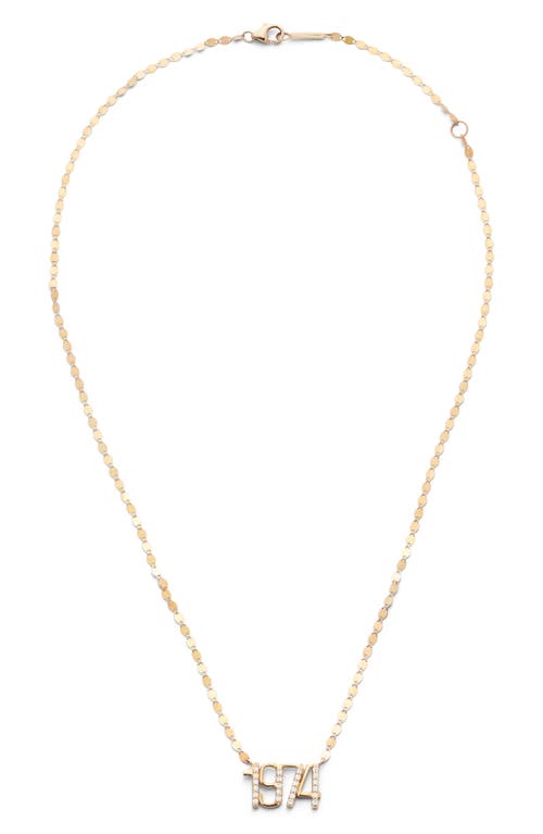 Lana Personalized Diamond Necklace in Yellow Gold