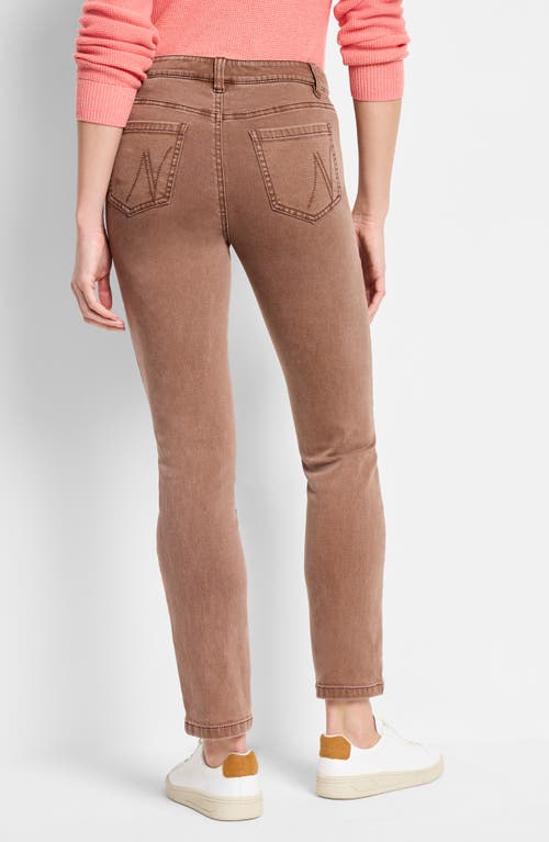 Shop Nic + Zoe Nic+zoe Ankle Straight Leg Jeans In Coffee Bean