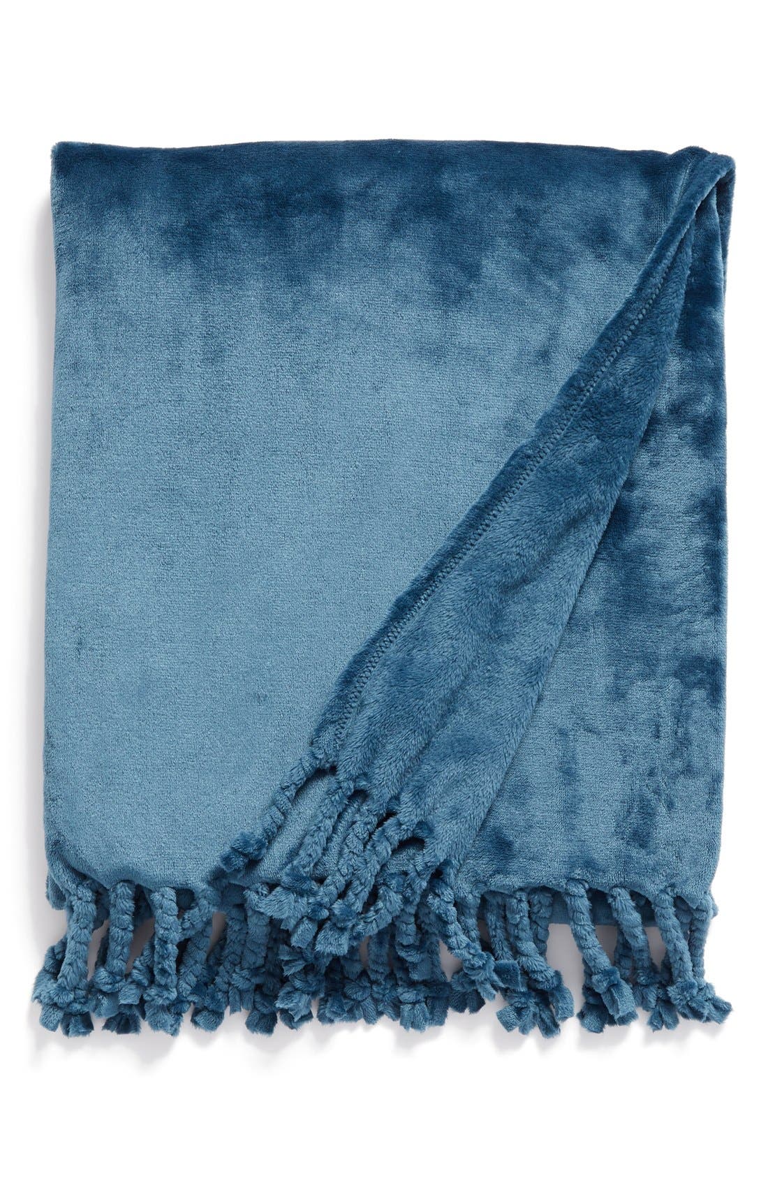NORDSTROM AT HOME,
                            Kennebunk Bliss Plush Throw,
                            Main thumbnail 505, color,
                            446