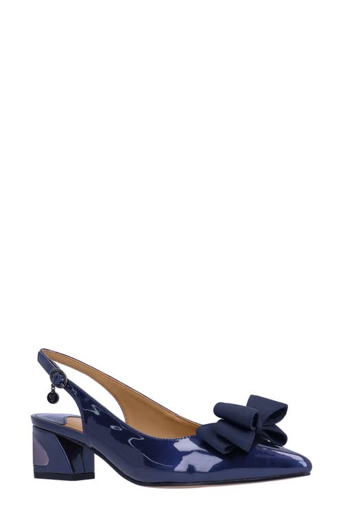 J. Reneé Kimma Slingback Pointed Toe Pump Navy at Nordstrom,