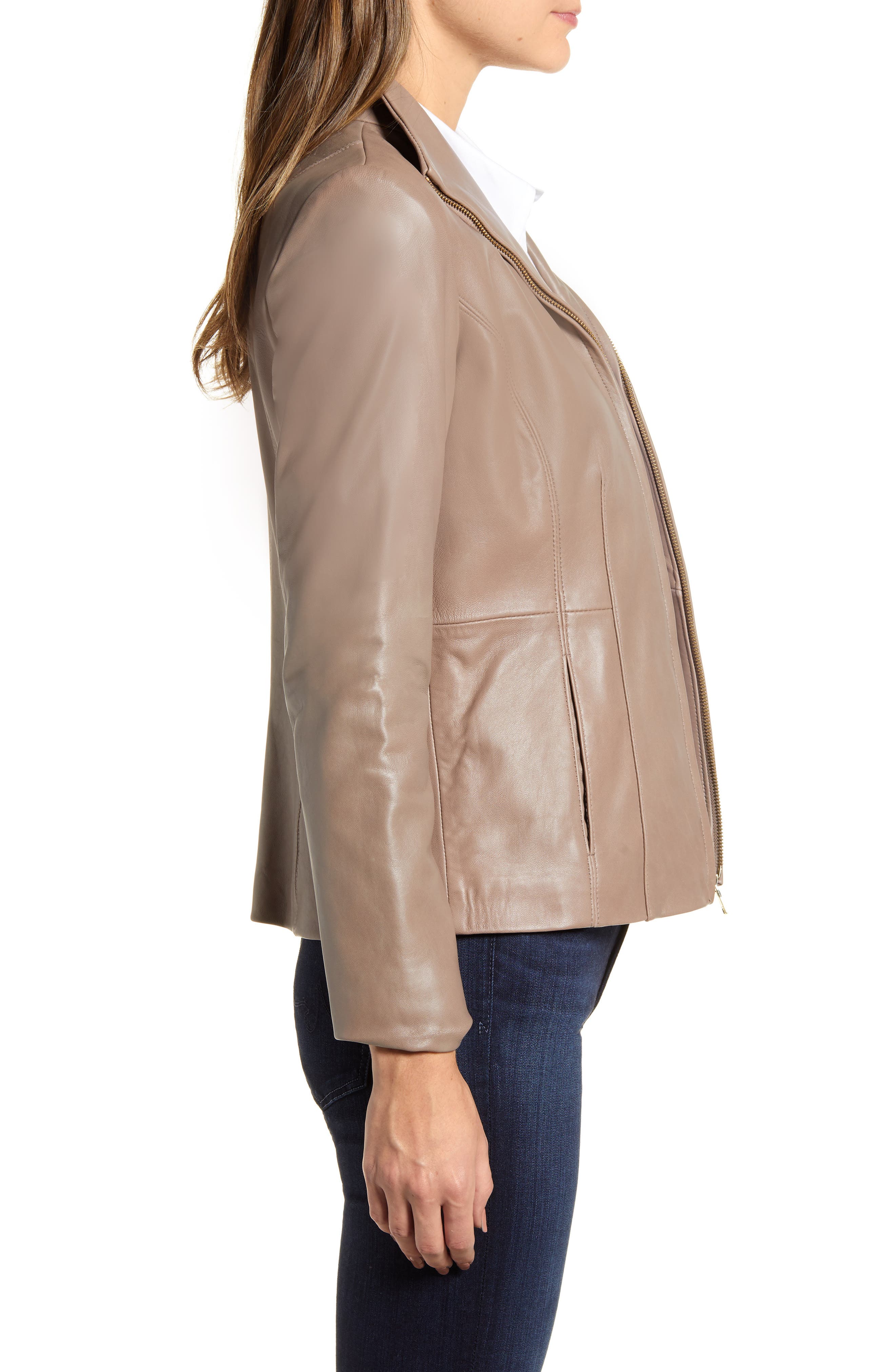 nordstrom rack cole haan leather jacket